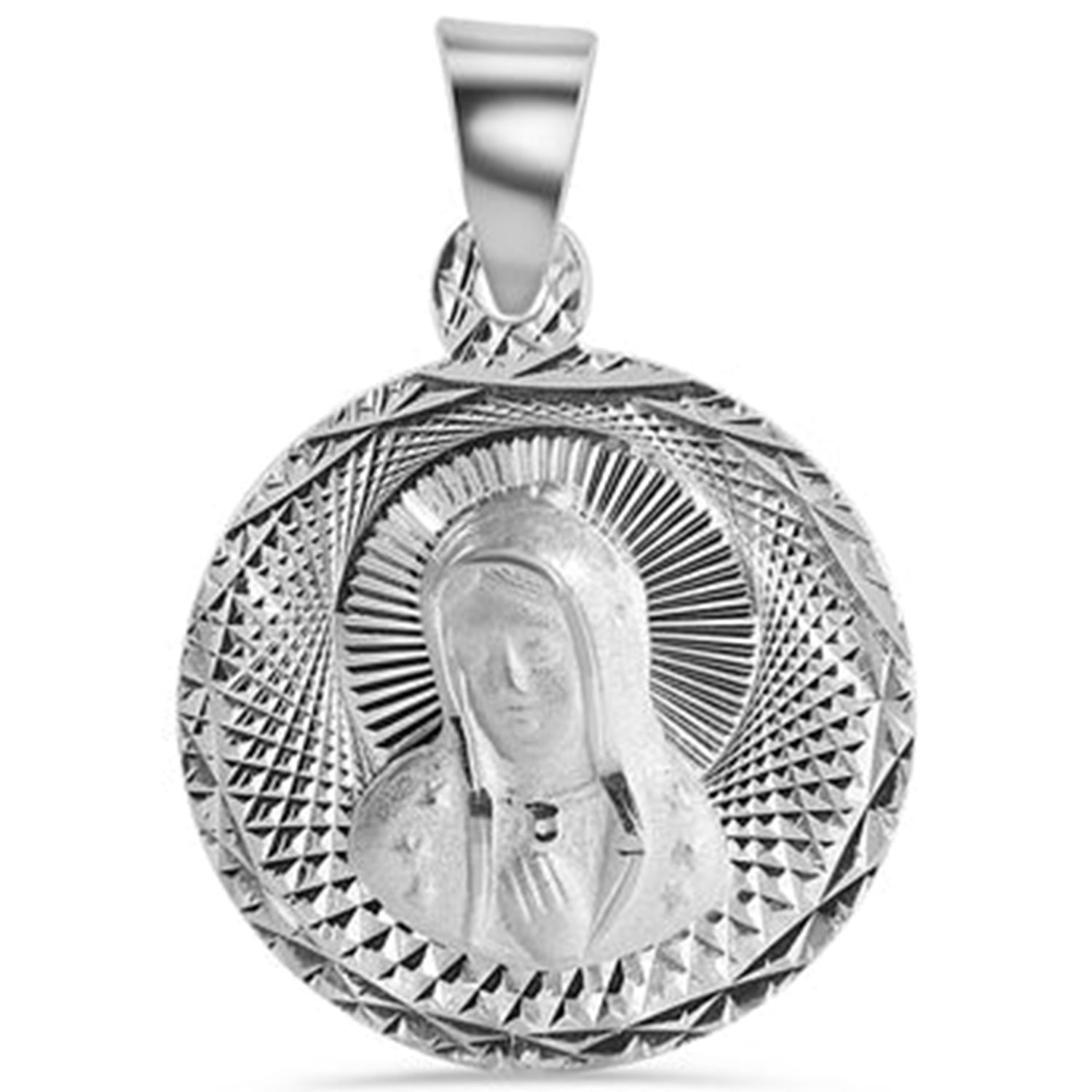 Sterling Silver DC Guadalupe Pendant