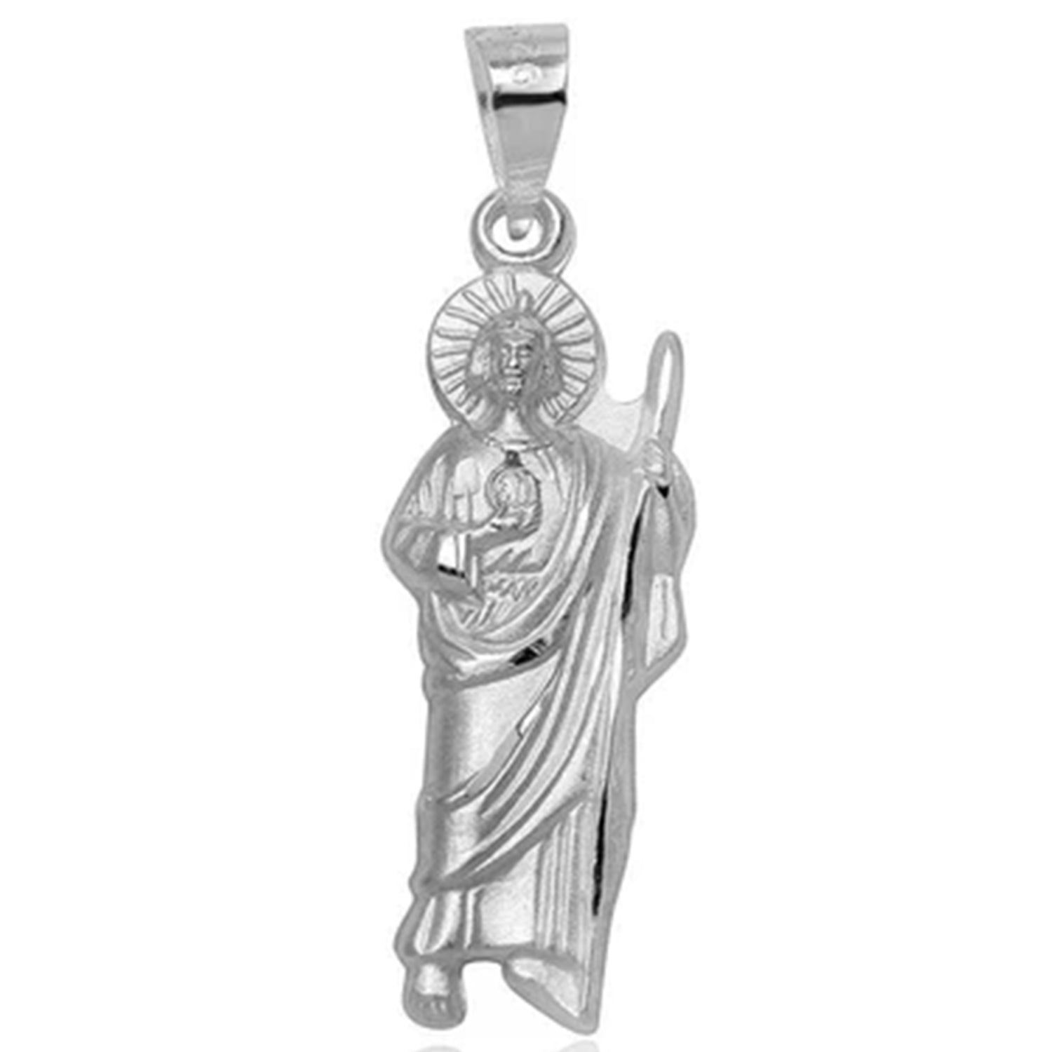 Sterling Silver Small San Judas / St. Jude Pendant