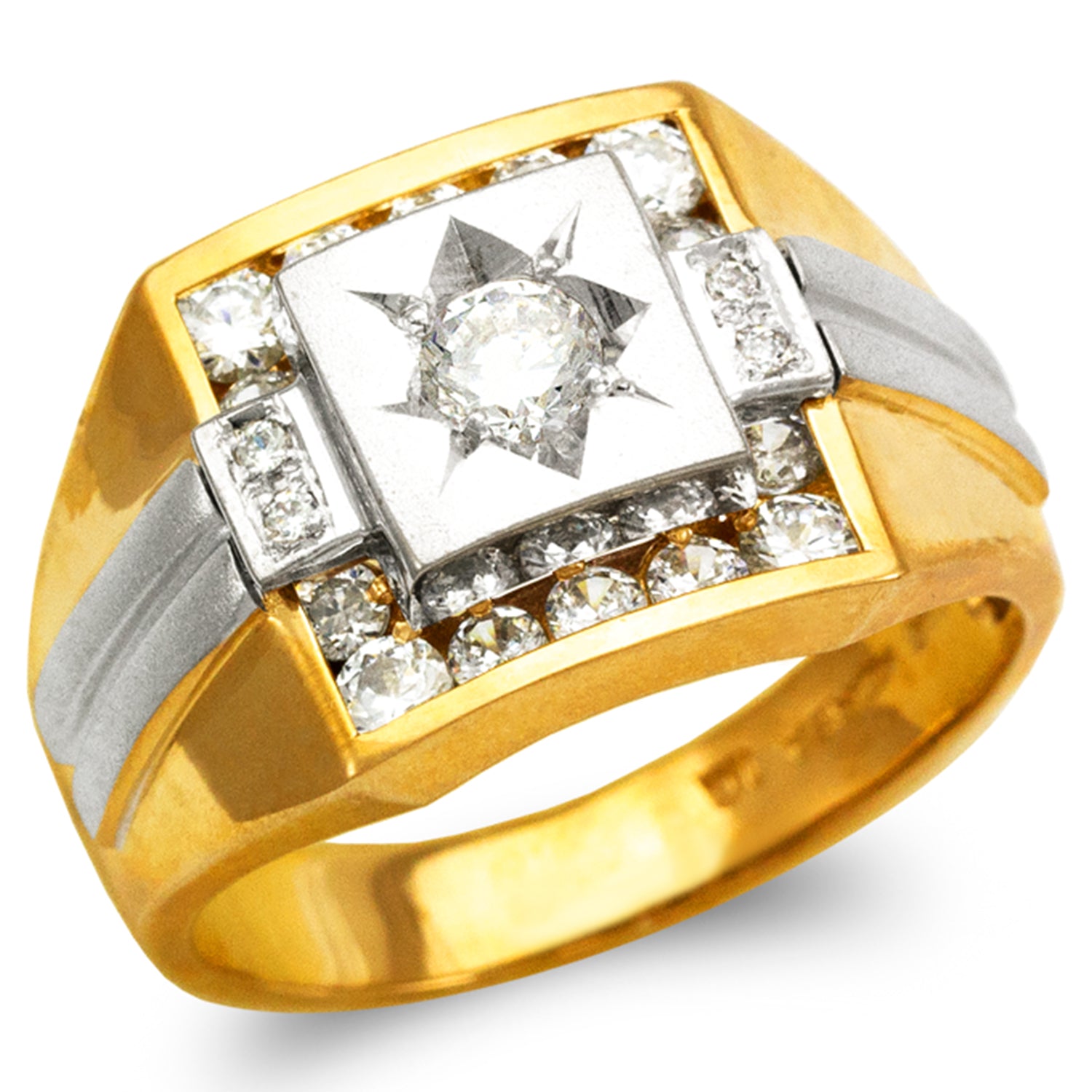 14K Gold CZ Ring