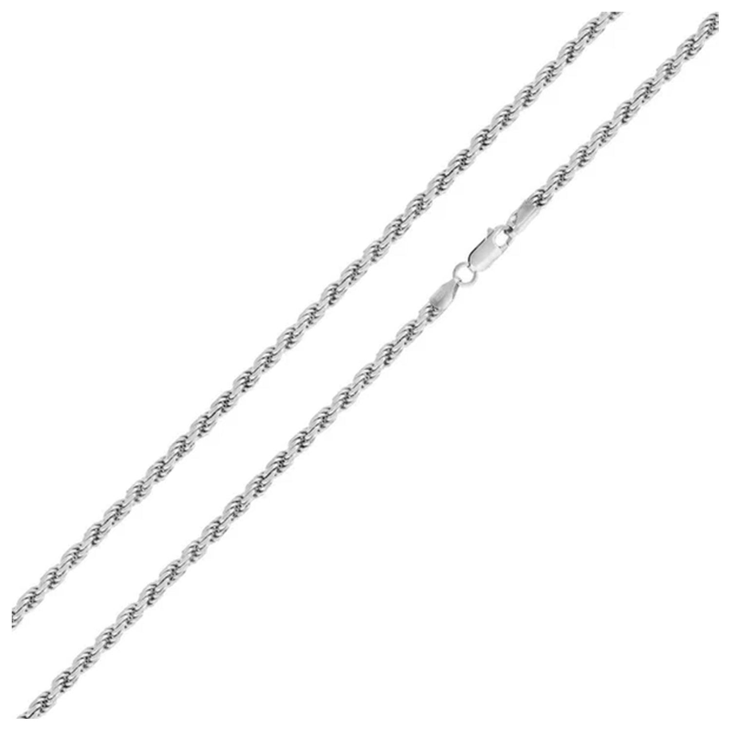 Sterling Silver 2.8 mm D/C Rope Chain