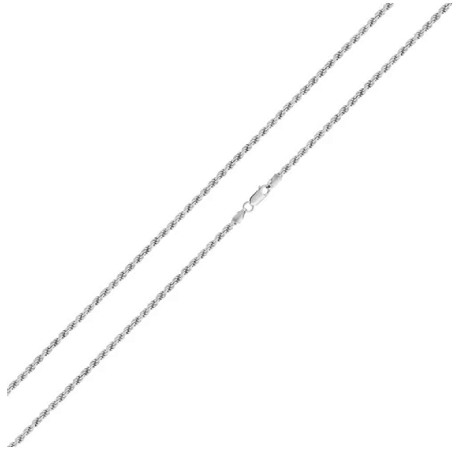 Sterling Silver 1.4 mm D/C Rope Chain