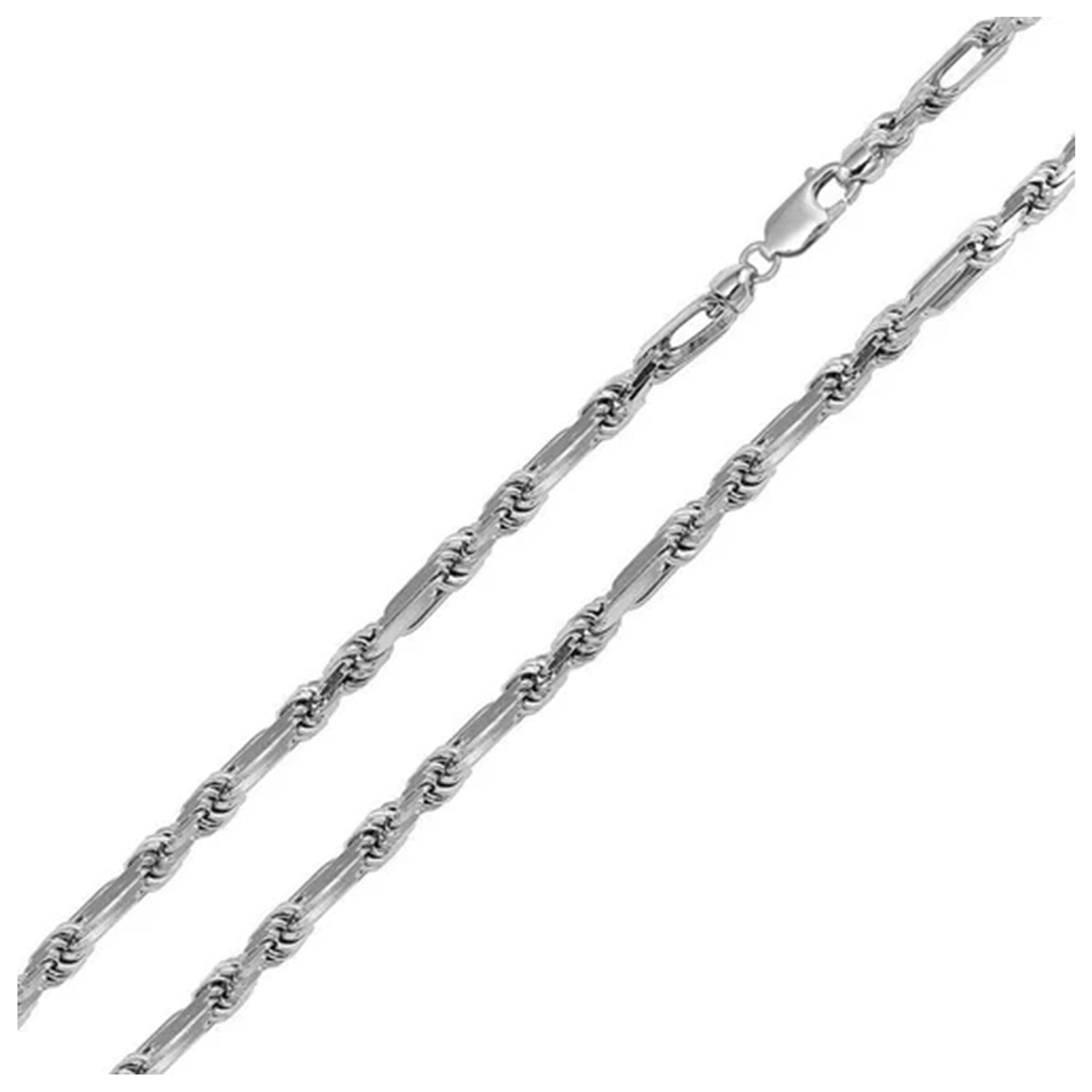 Sterling Silver 4 mm FigaRope Chain