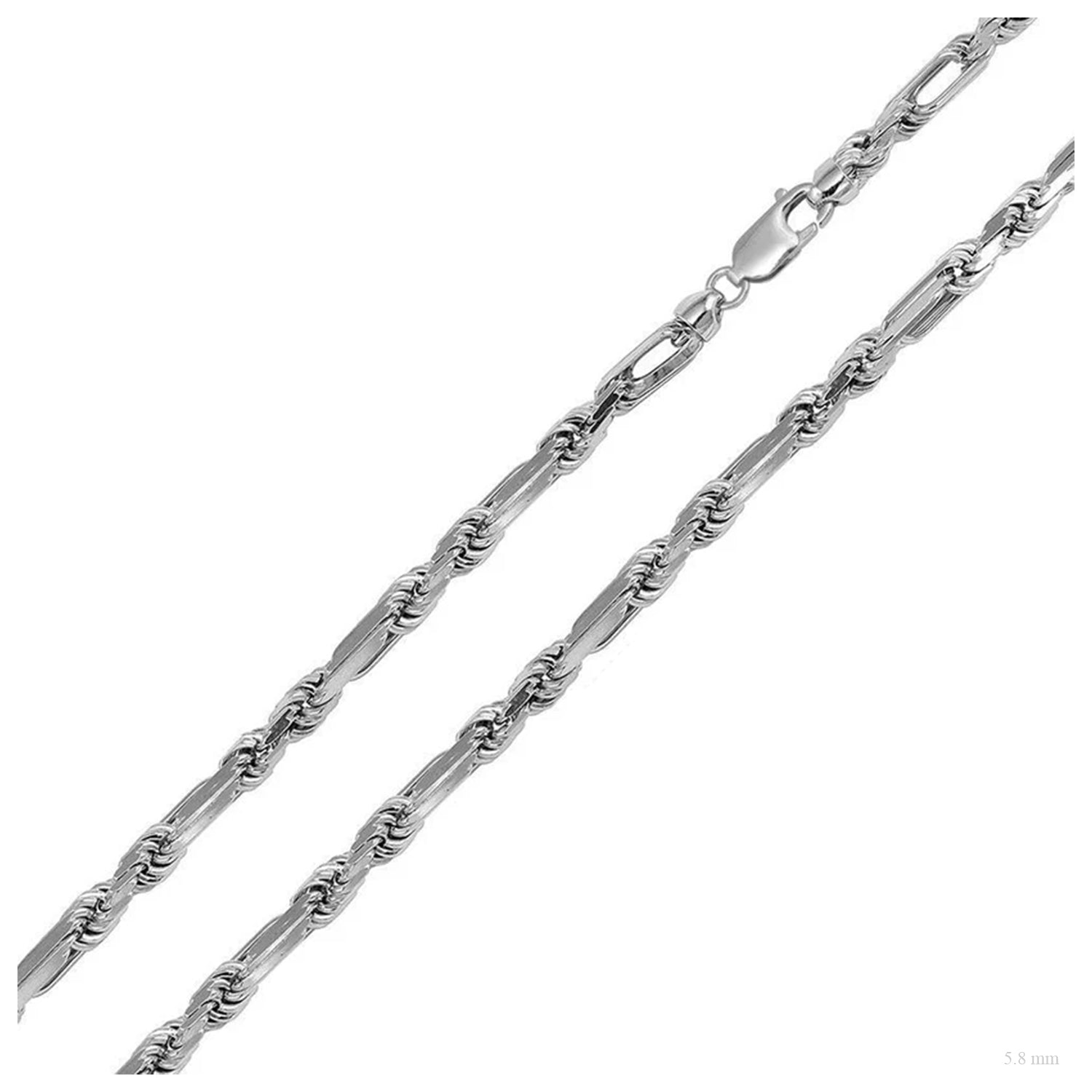 Sterling Silver 5.8 mm FigaRope Chain