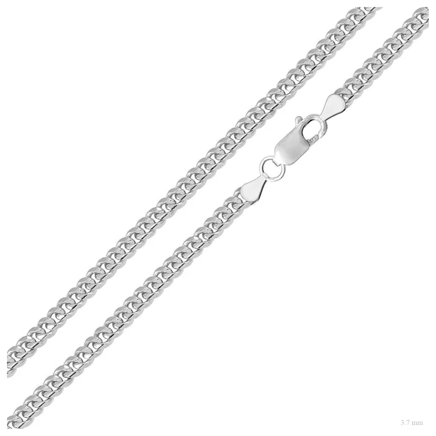 Sterling Silver 3.7 mm Miami Cuban Chain