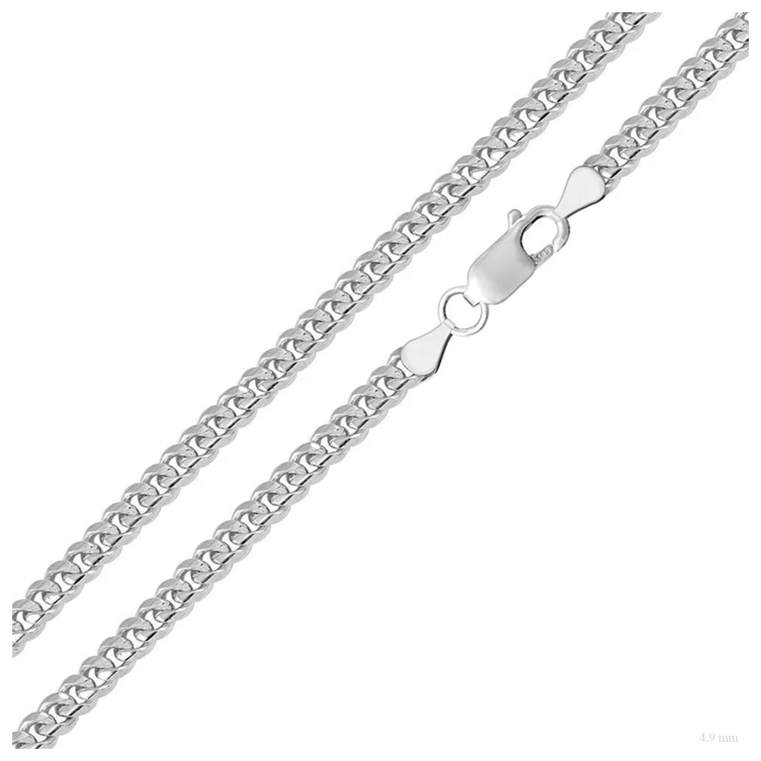 Sterling Silver 4.9 mm Miami Cuban Chain