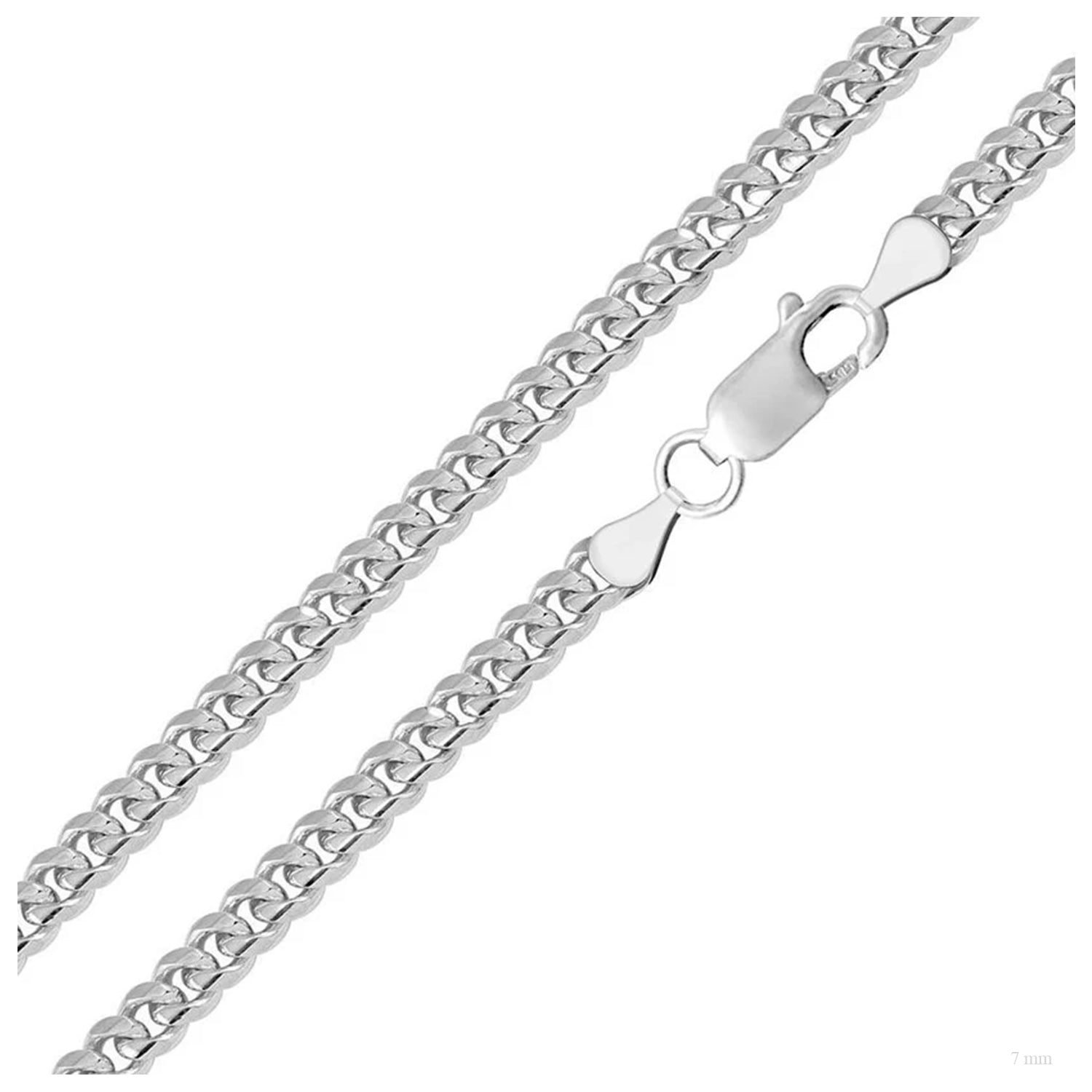 Sterling Silver 7 mm Miami Cuban Chain