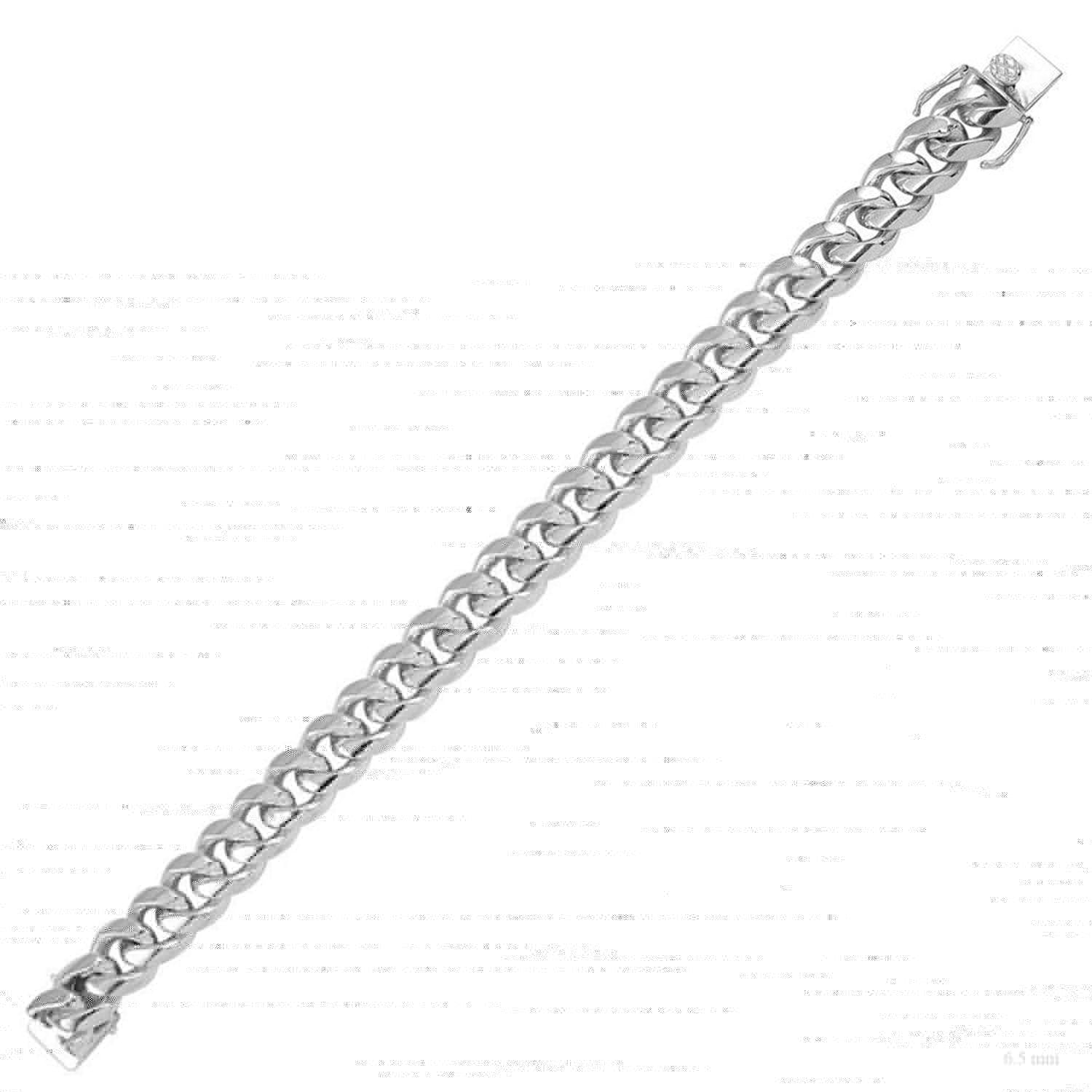 Sterling Silver 6.5 mm Miami Cuban Box Lock Chain