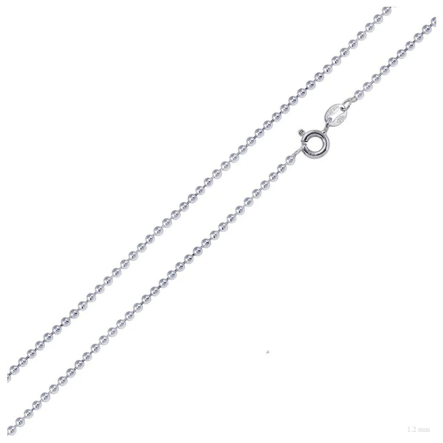 Sterling Silver 1.2 mm Bead Chain