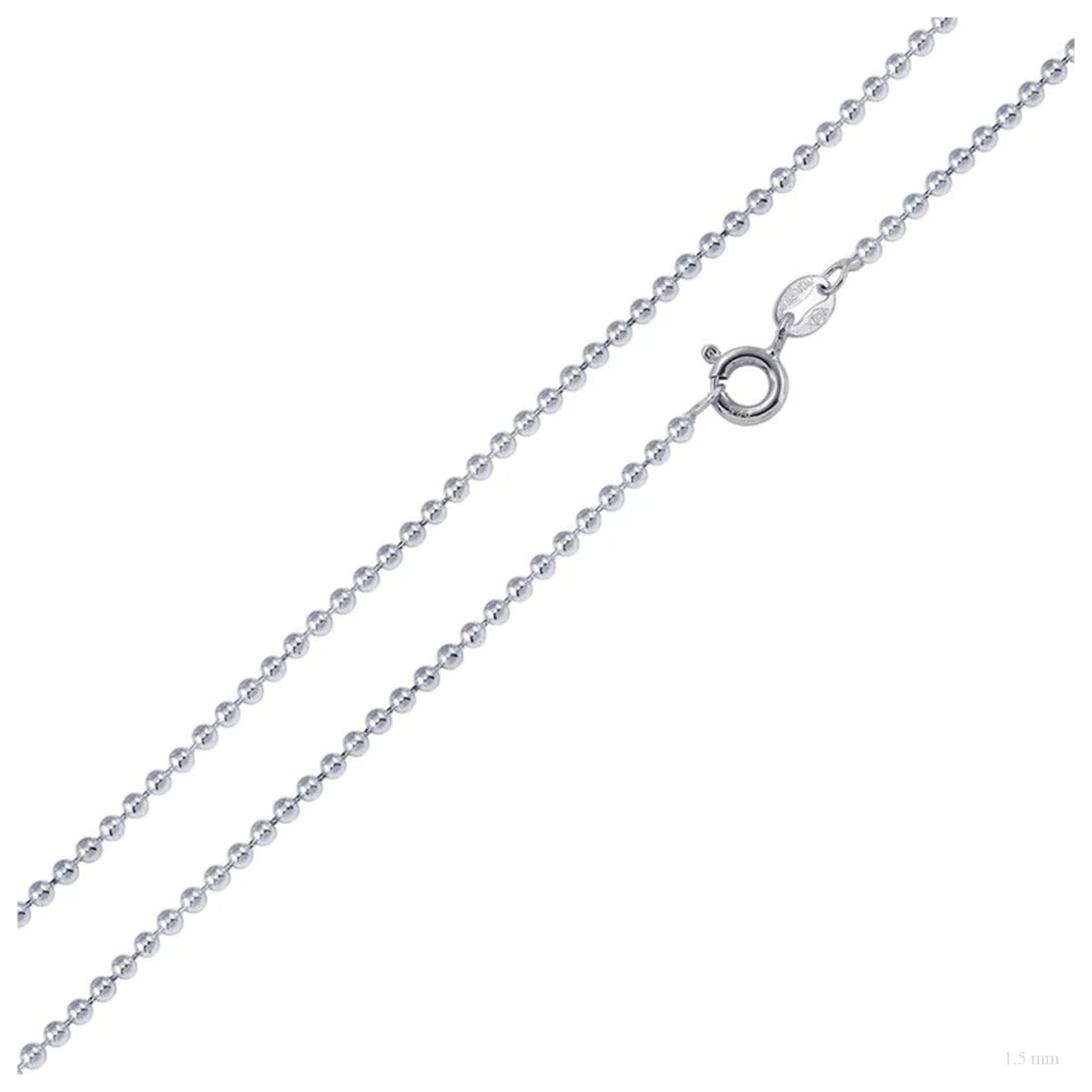Sterling Silver 1.5 mm Bead Chain