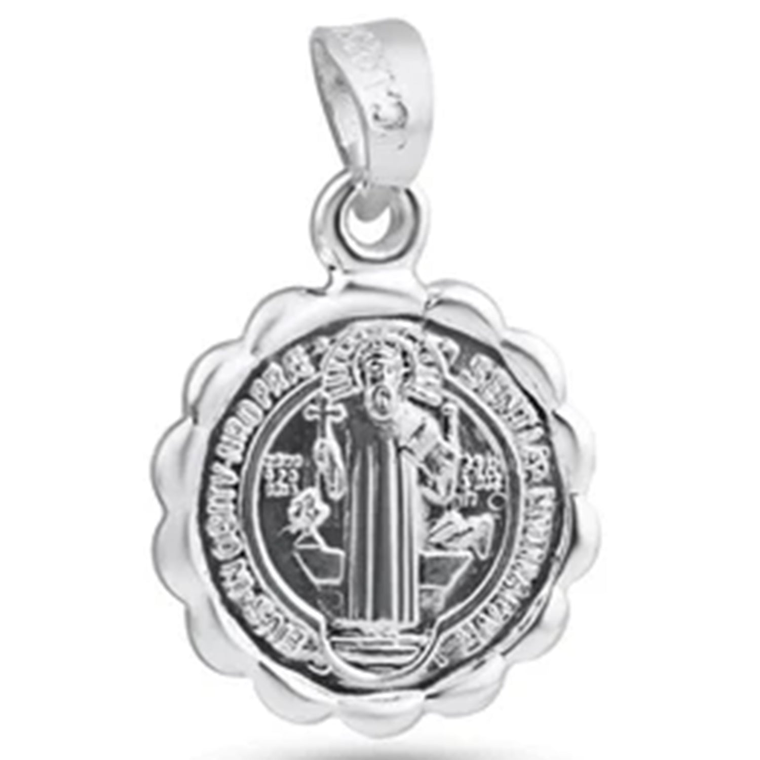 Sterling Silver San Benito / St. Benedict Pendant
