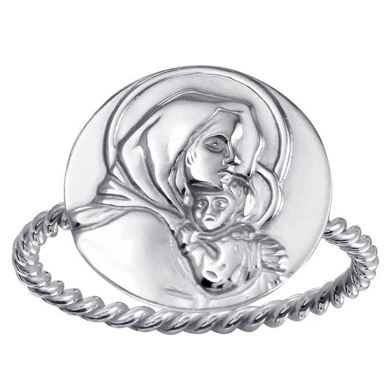 Sterling Silver Mother Mary Ring