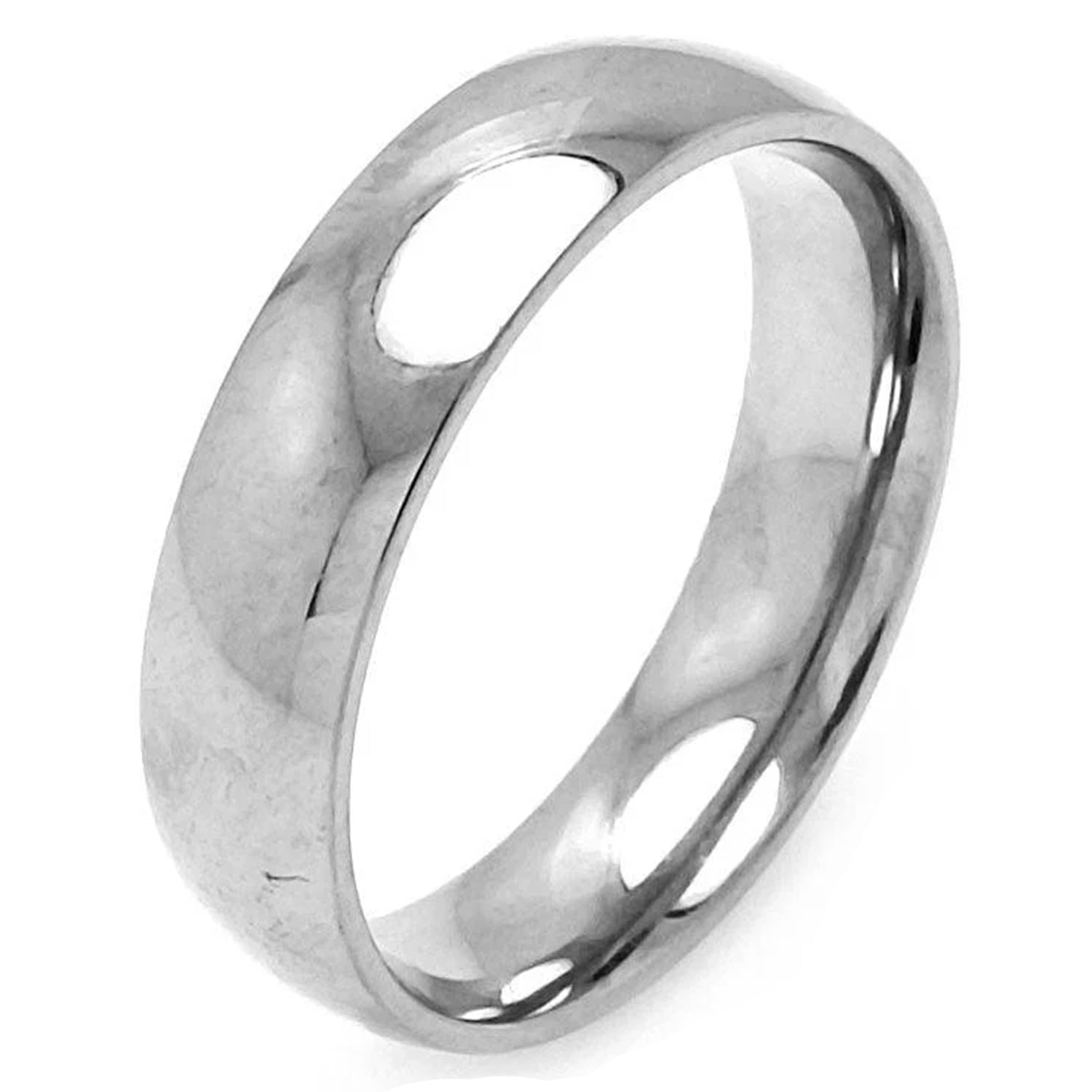 Sterling Silver 4 mm Round Band Ring