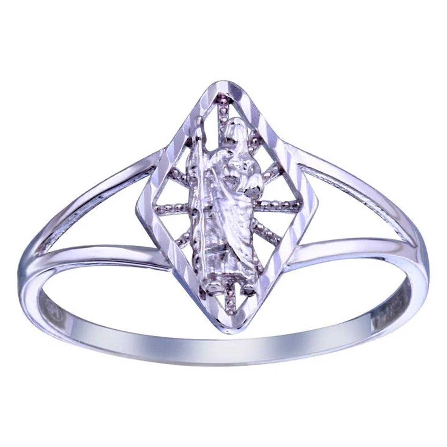 Sterling Silver D/C St. Jude - San Judas Ring