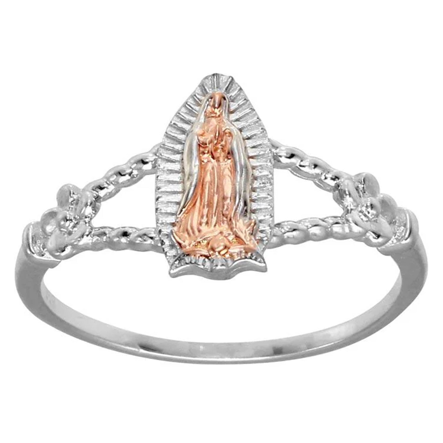 Sterling Silver CZ Guadalupe Ring