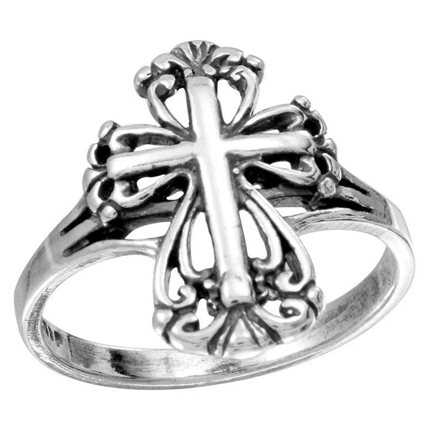 Sterling Silver Cross Ring